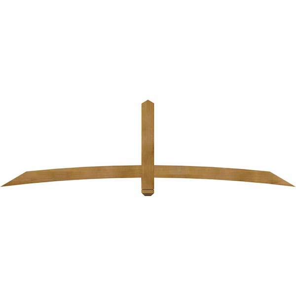 Ekena Millwork Bellingham Rough Sawn Timber Gable Bracket, Western Red Cedar, 96"W x 28"H x 4"D x 4"F, 7/12 Pitch GBW096X28X0404BEL00RWR - main